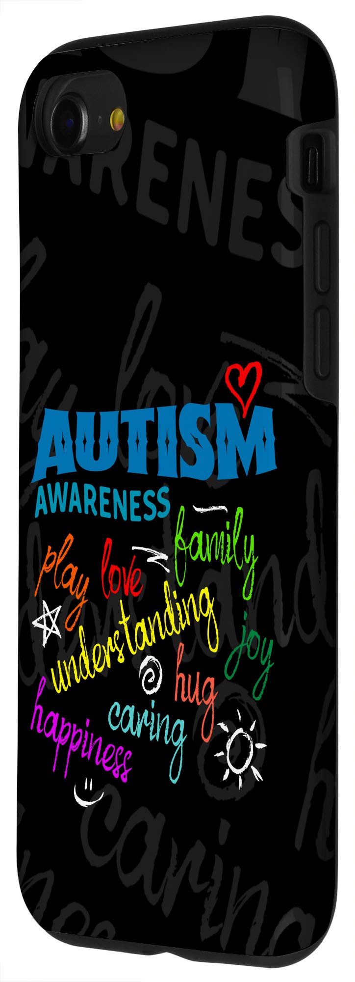 iPhone SE (2020) / 7 / 8 Autism Awareness Protective Phone Case - Durable Shockproof Cover with Slim Design - Perfect for Everyday Use, School & Autism Support Events