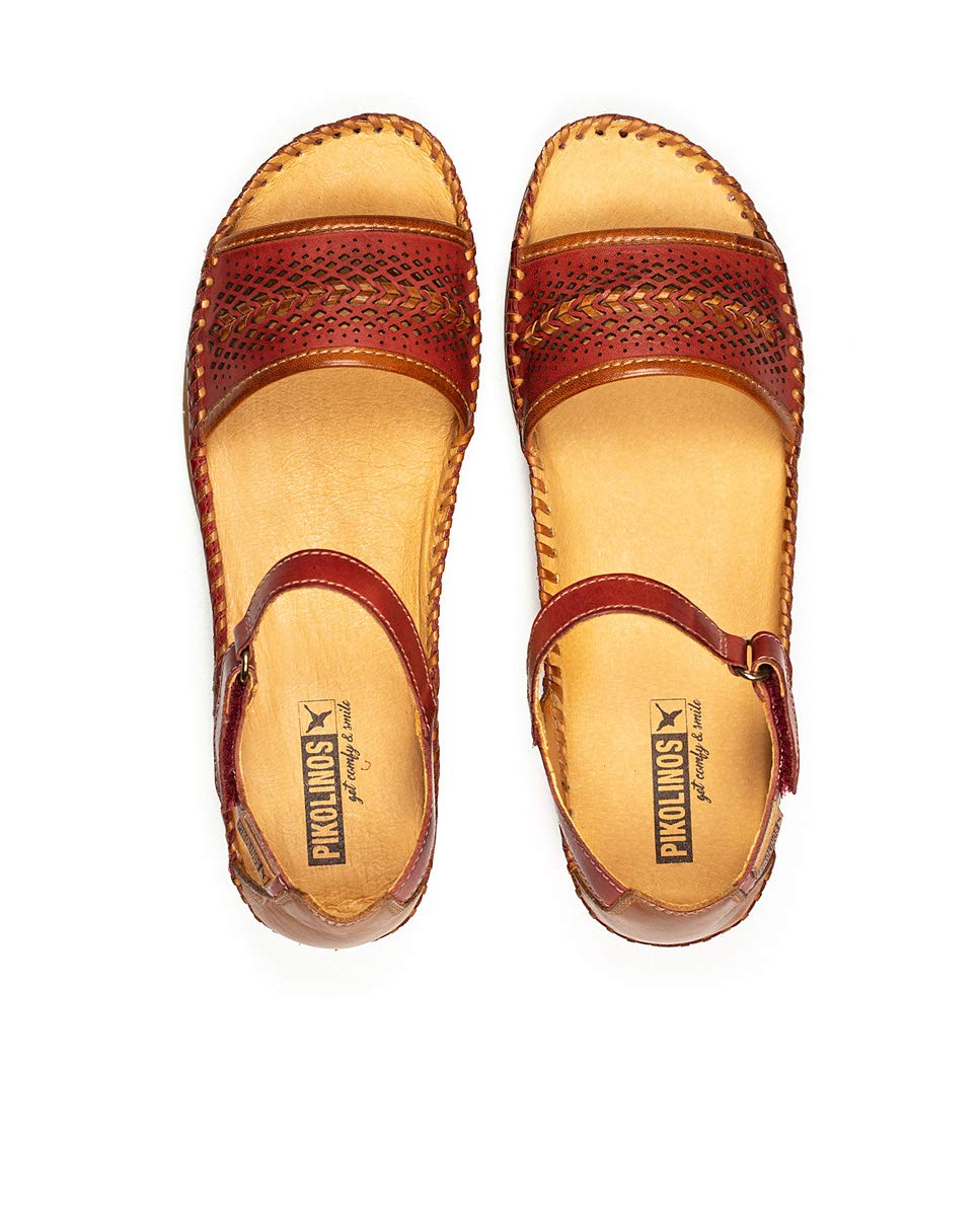 PIKOLINOS Women's Leather Wedge Sandals - Comfortable & Stylish Cadaques Design for Summer, Beach & Casual Outings