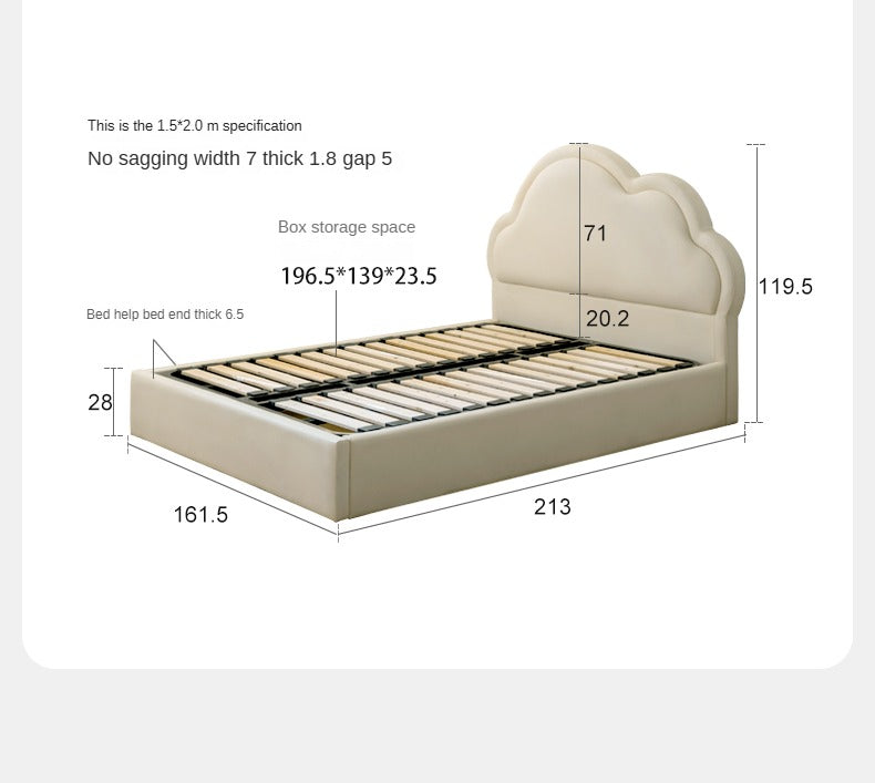 Organic Leather Soft Box Bed for Kids – Durable & Comfortable Toddler Bed for Nursery, Bedroom, and Playroom – Perfect for Daytime Naps & Overnight Sleeping