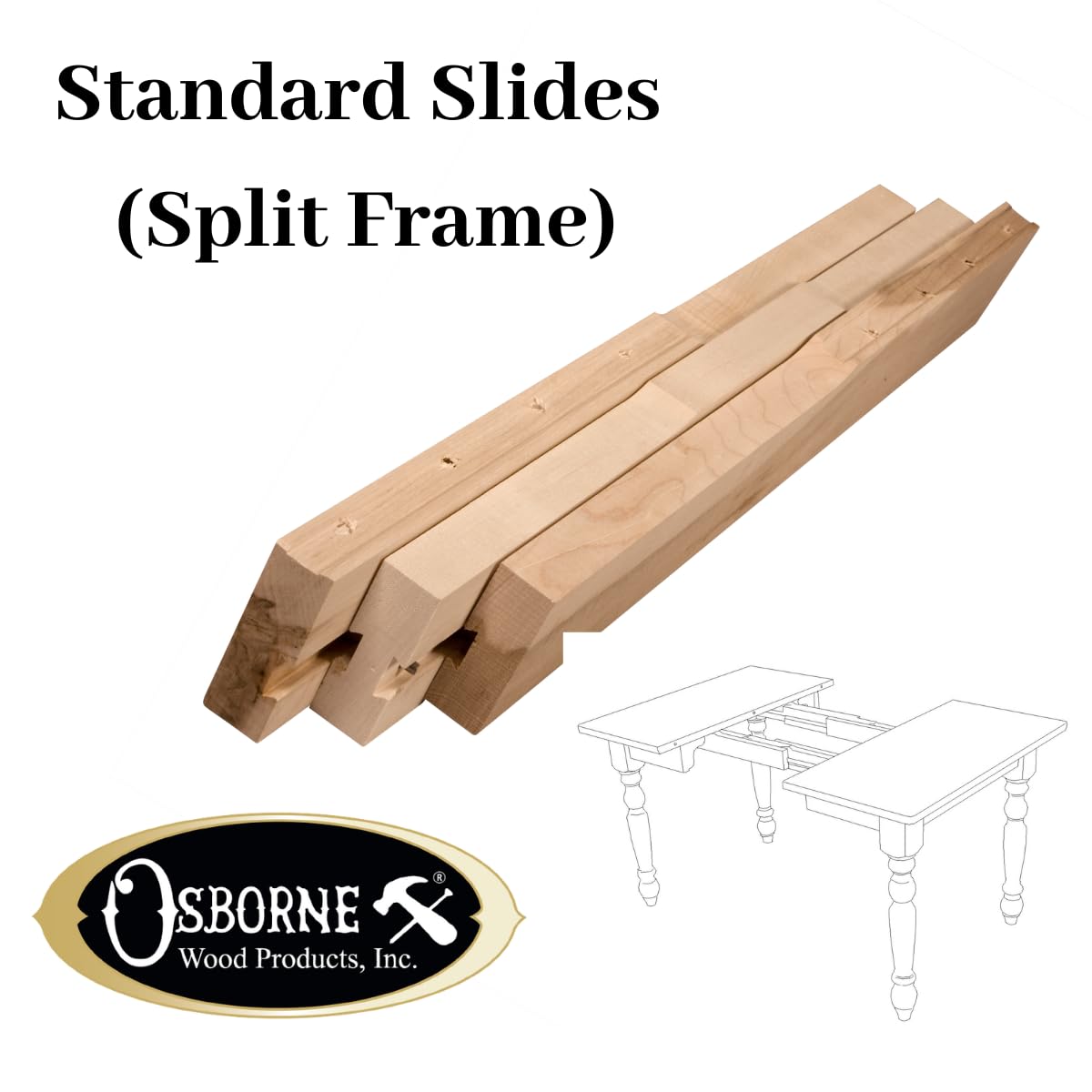 Osborne Wooden Standard Table Slide Set - 38