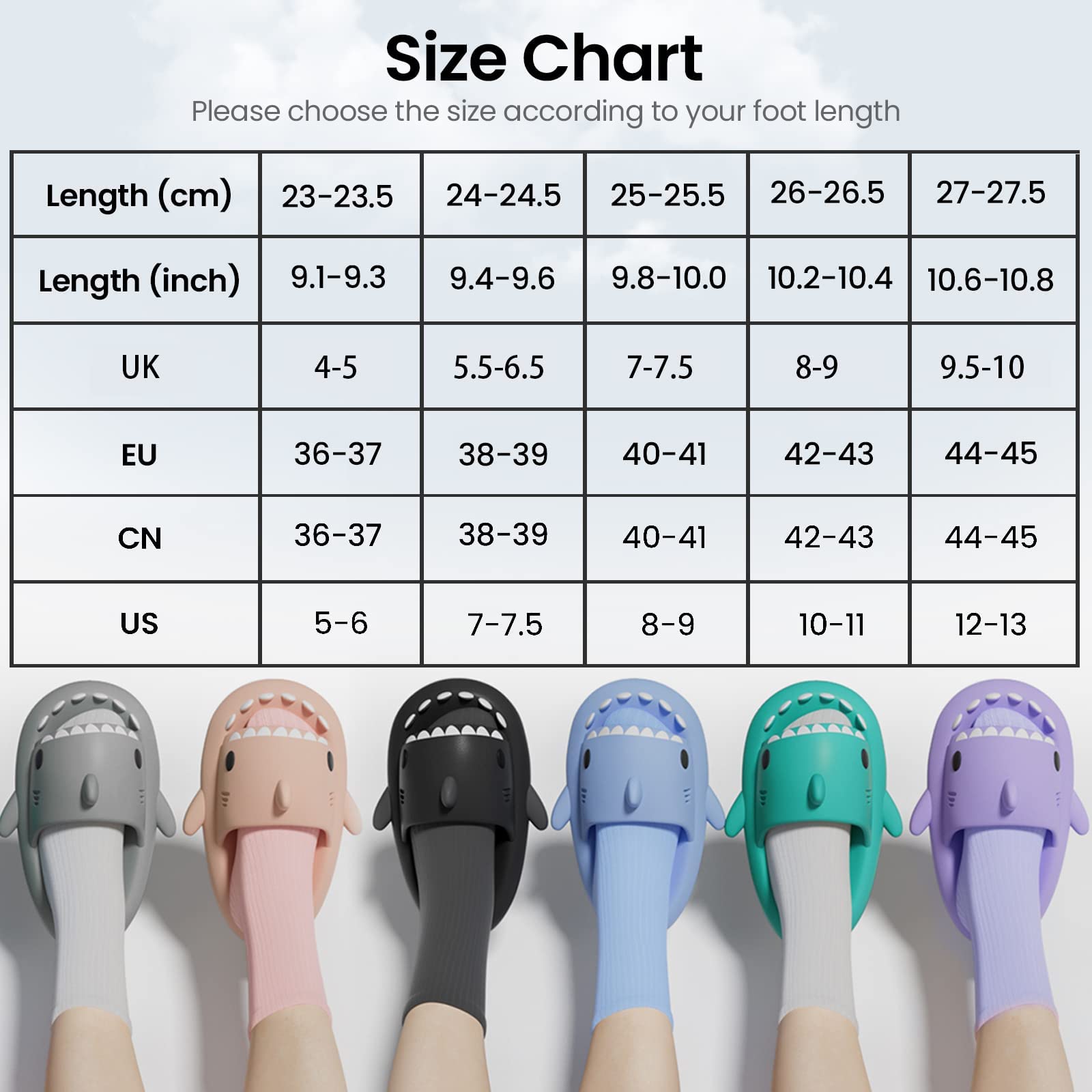 **NIBESSER Shark Slippers for Adults & Kids - Comfortable Summer Beach, Bath, Pool Slides with Thickened Non-Slip Sole - Cute Shark House Slippers for Indoor & Outdoor Use**    *(Use for lounging at home, beach vacations, poolside relaxation, or spa days!)*