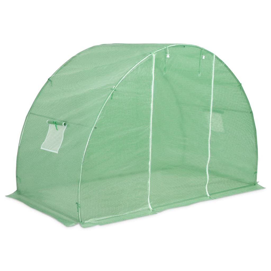 Portable Walk-in Greenhouse - 48.4 ft² Quick Setup Indoor/Outdoor Plant Growing Tent with Roll-Up Zipper Door (118.1