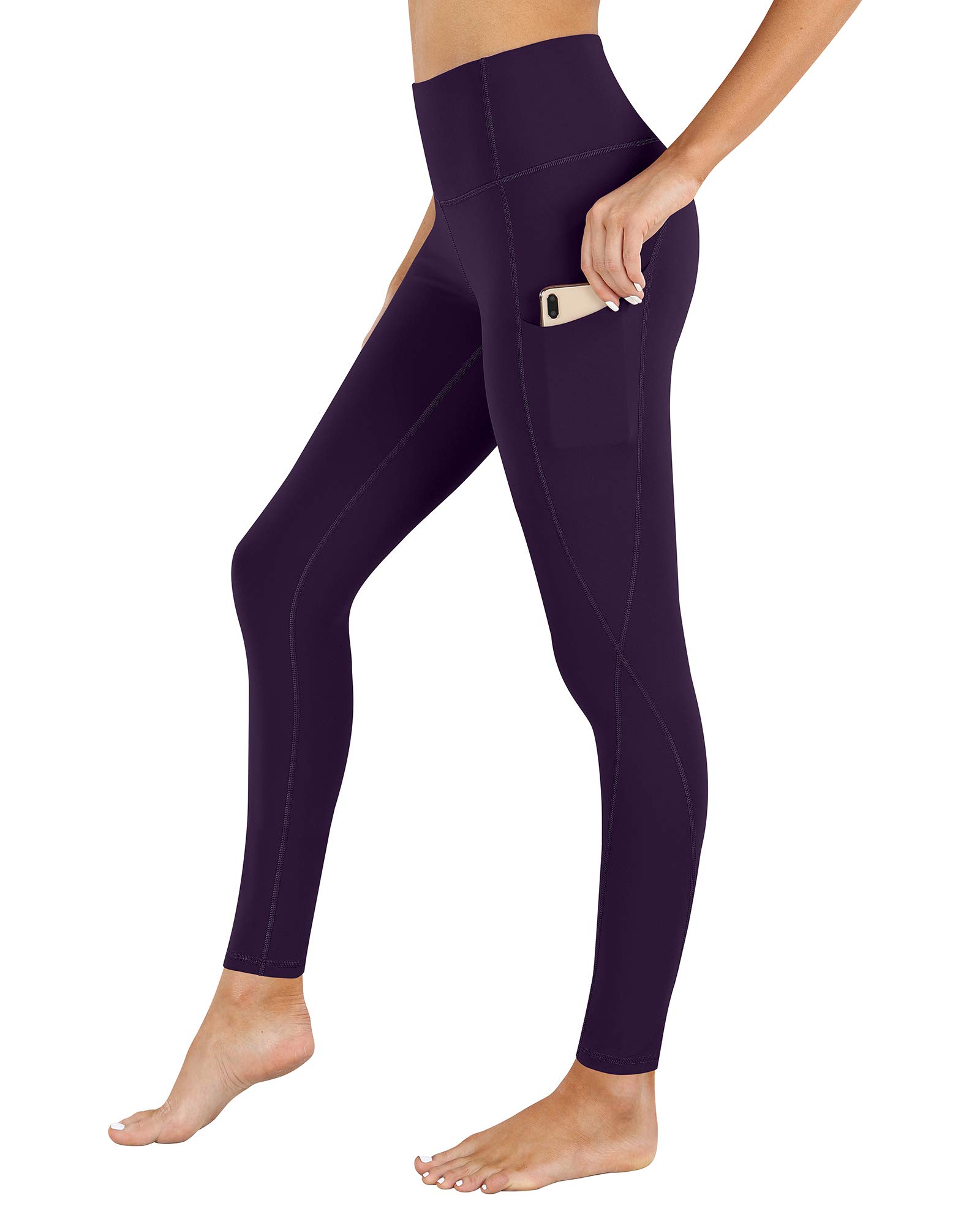 PHISOCKAT High Waist Yoga Pants for Women with Pockets - Tummy Control Workout Leggings - Perfect for Gym, Running, Yoga & Everyday Wear