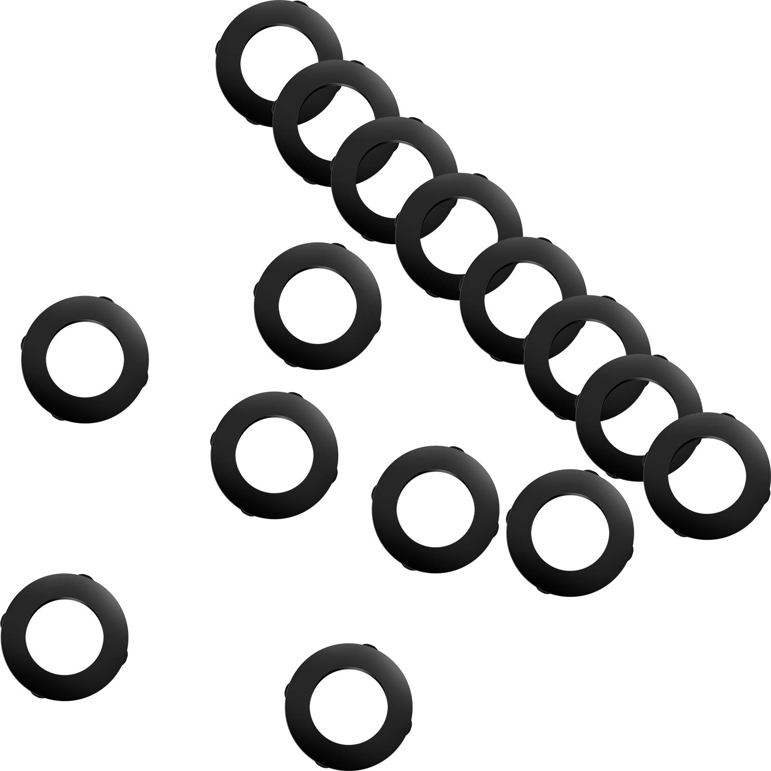 20 Pack Shower Head Rubber Washers & Seals - 1/2 Inch Self-Locking Hose Fittings for Shower & Garden Faucets - Leak-Proof Replacement Parts for Home Plumbing & Outdoor Watering
