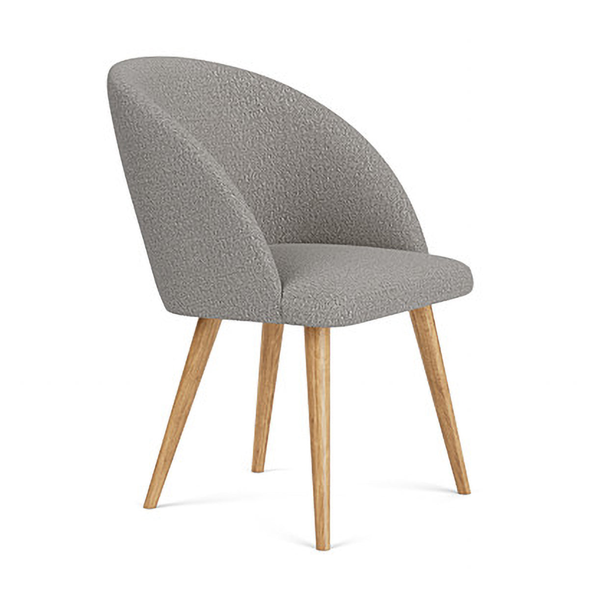 Holly Boucle Dining Chair - Modern Upholstered Accent Chair for Kitchen, Dining Room & Office - Comfortable & Stylish Home Decor