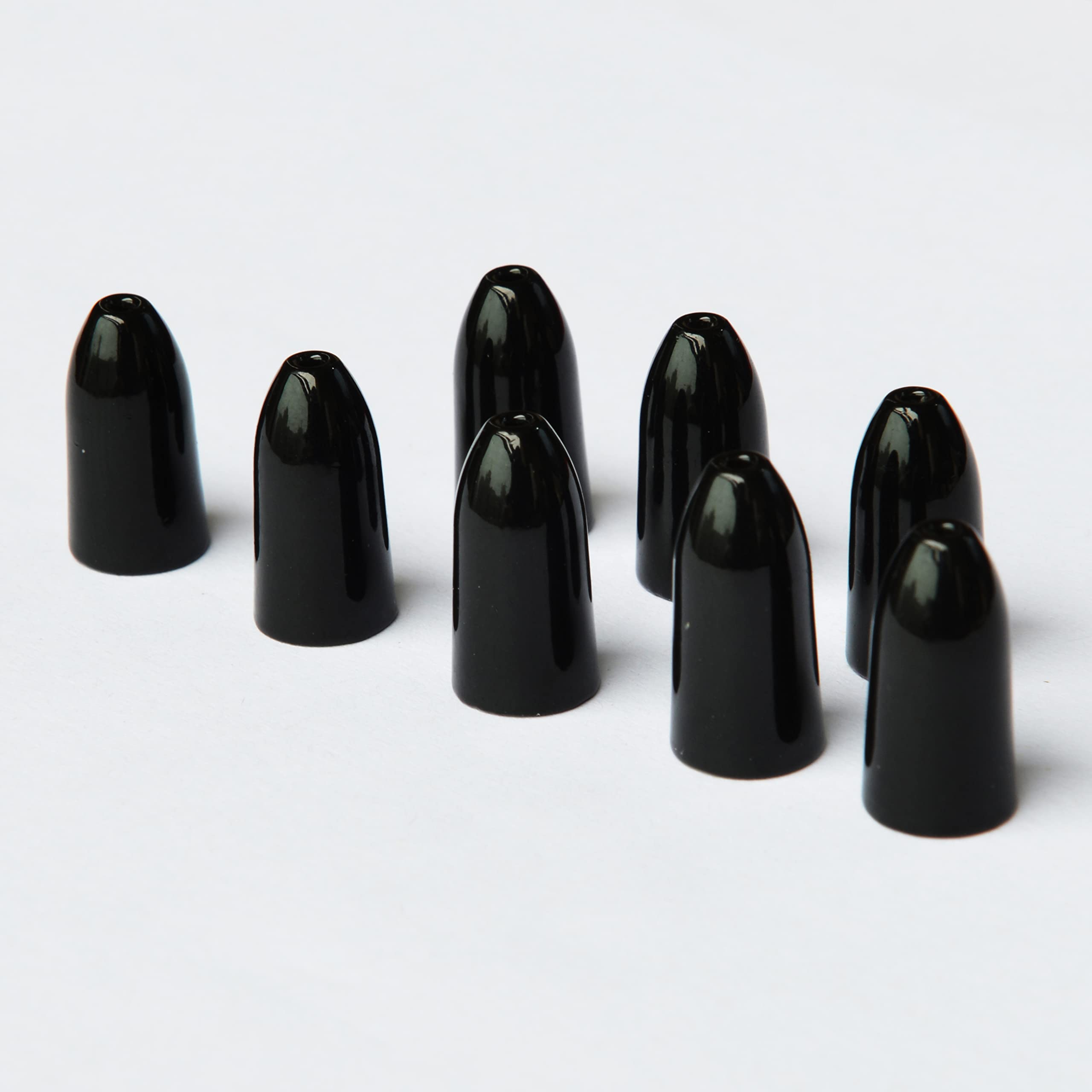 Premium Tungsten Worm Weights for Bass Fishing - Flat Shiny Black Bullet Sinkers | High-Density Fishing Weights for Freshwater & Saltwater Angling | Perfect for Texas Rig, Carolina Rig & Flipping Techniques