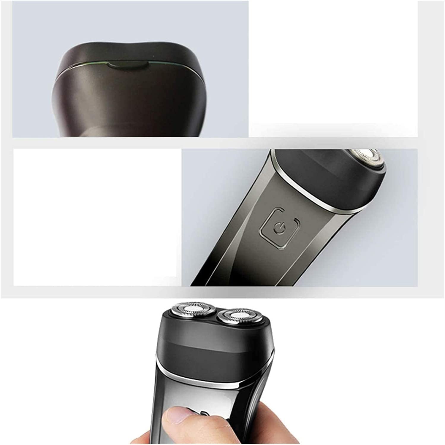 Best Electric Shavers for Men - Waterproof Rotary Facial Shaver for Dry/Wet Use - USB Rechargeable Cordless Travel Razor - Perfect for Home, Gym & Business Trips