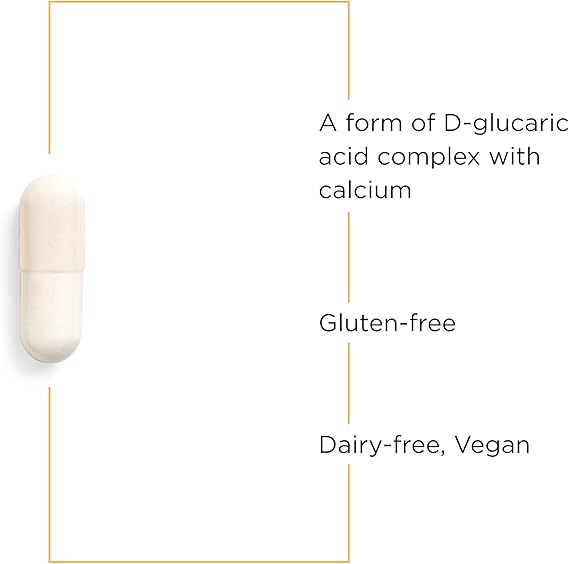 Integrative Therapeutics Calcium D Glucarate Supplement - Supports Detox & Hormone Balance - Perfect for Liver Health & Estrogen Metabolism