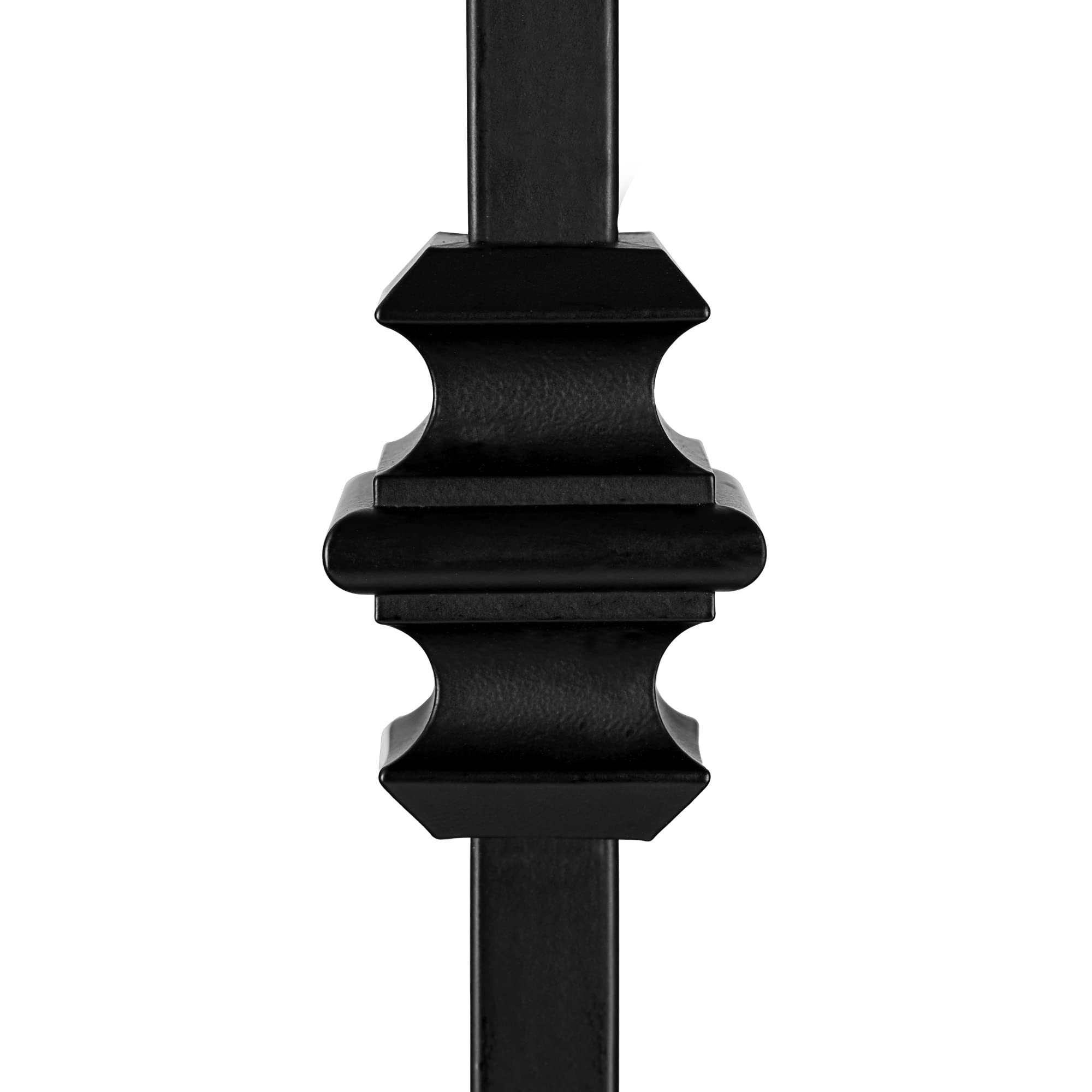 Nuvo Iron SQI1C-MP12 Black Interior Baluster - Durable Staircase Railing for Modern Homes & Office Spaces