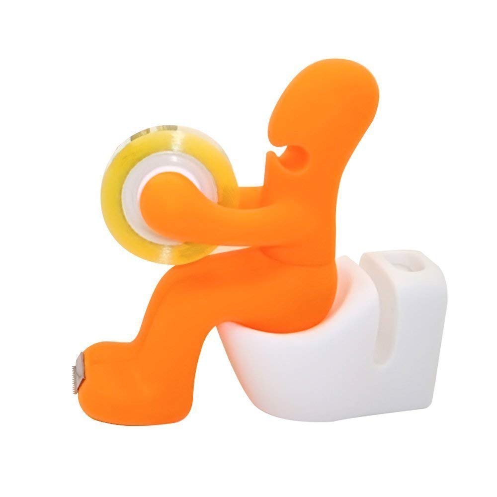 Vibrant Color Tape Dispenser - The Butt Station Desk Organizer for Office & School Supplies | Perfect for Home, Office & Classroom Use