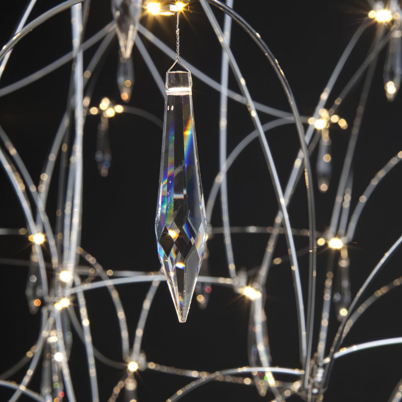 Elegant Mira Crystal Chandeliers - Modern Ceiling Lighting Fixtures for Dining Room, Bedroom & Living Room Decor