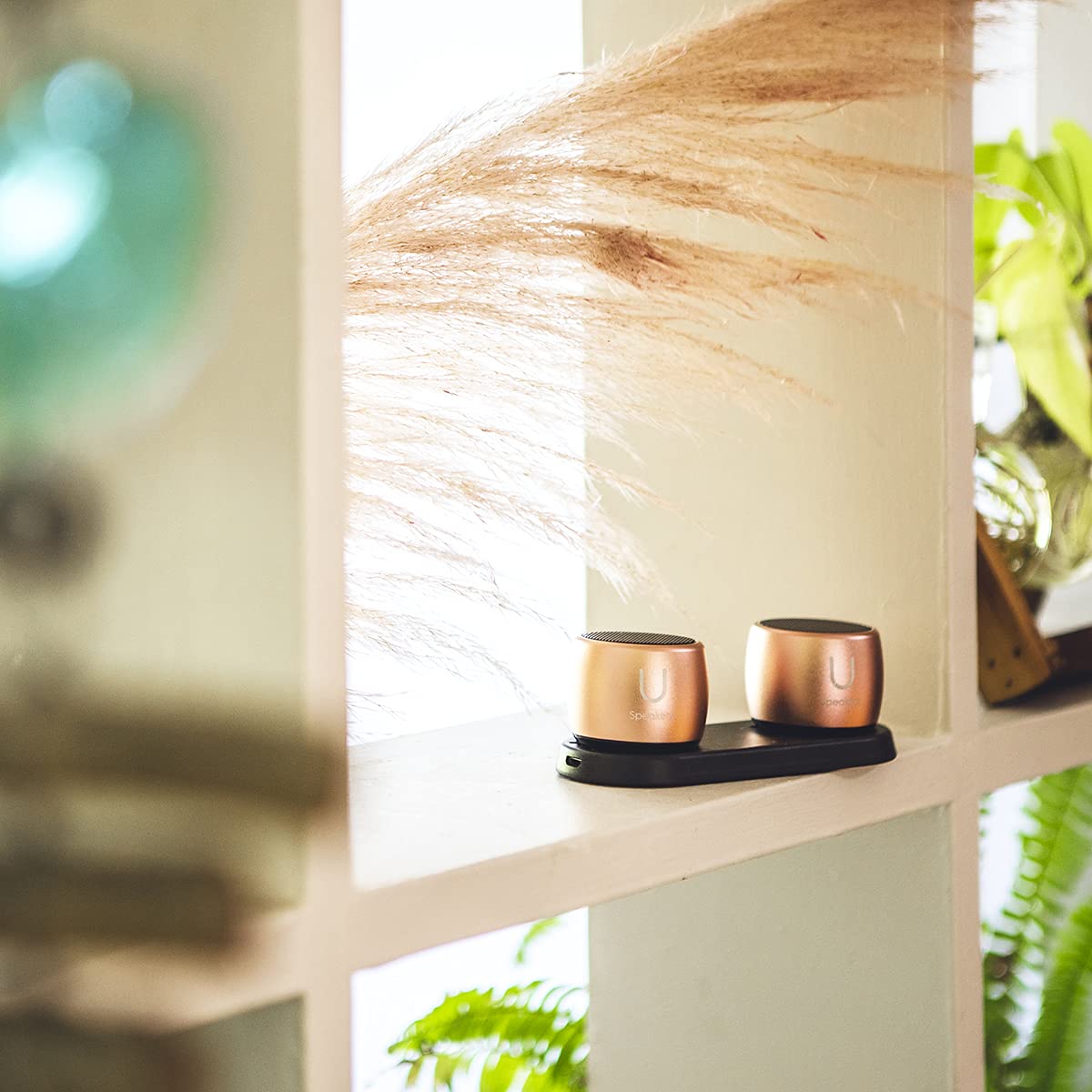 U Pro Wireless Bluetooth Speakers (Set of 2) - Rose Gold | Premium Sound for Home, Outdoor, and Party Use