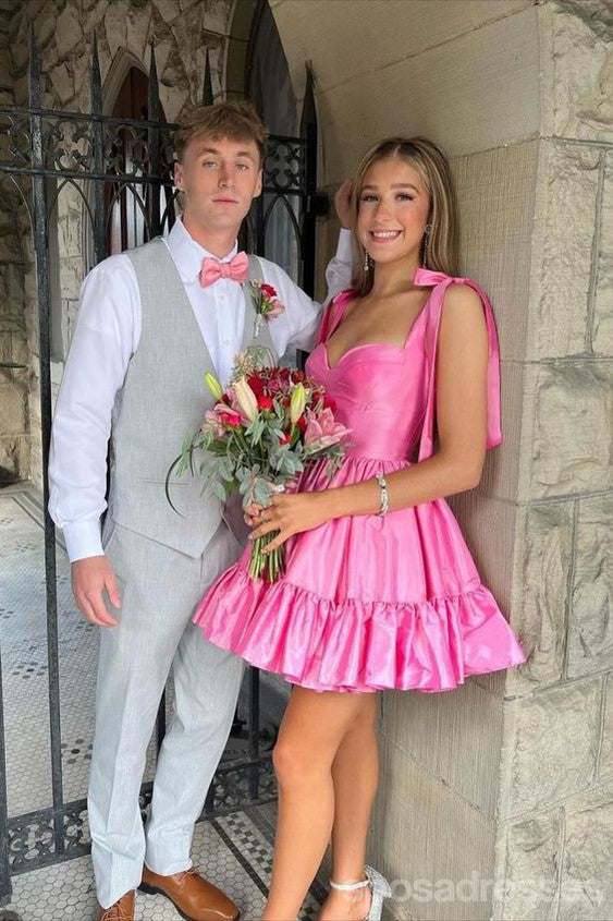 Elegant Pink A-Line Mini Short Prom Dress for Homecoming & Party | CM1016 | Perfect for Prom Night, Homecoming Dance & Special Occasions