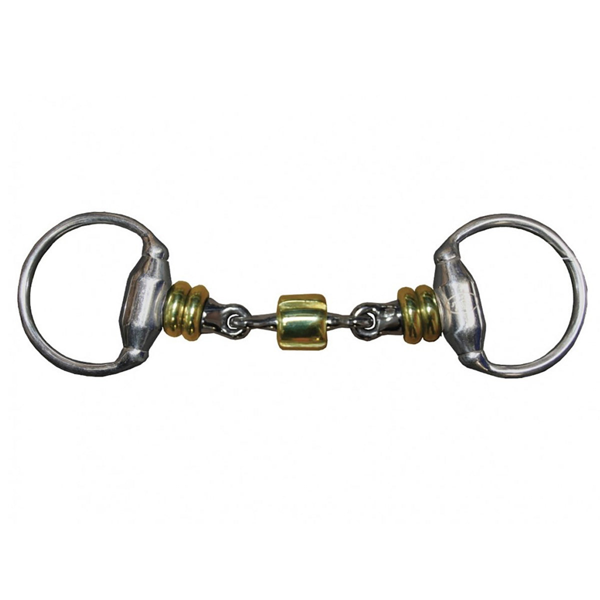 Jump'in Eggbutt Bit with Rollers - Comfortable Horse Training Bit for Western & English Riding - Perfect for Trail Riding & Dressage