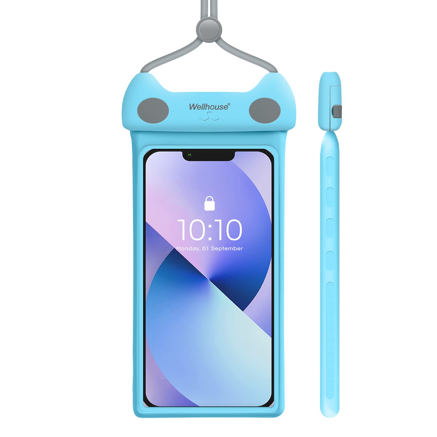 Waterproof Phone Pouch for iPhone & Samsung - IPX8 Certified Universal Dry Bag with Lanyard, Floating Case for Swimming, Diving, Beach & Outdoor Activities (7.0