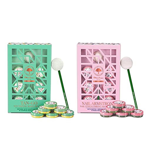 Mintree USA Nail Strengthening & Tan Fading Manicure Pedicure Kit - Nail Armstrong Blush & Tango Earth Combo for Healthy Nails & Smooth Skin - Perfect for Home Spa, Salon Treatments & Self-Care Routines