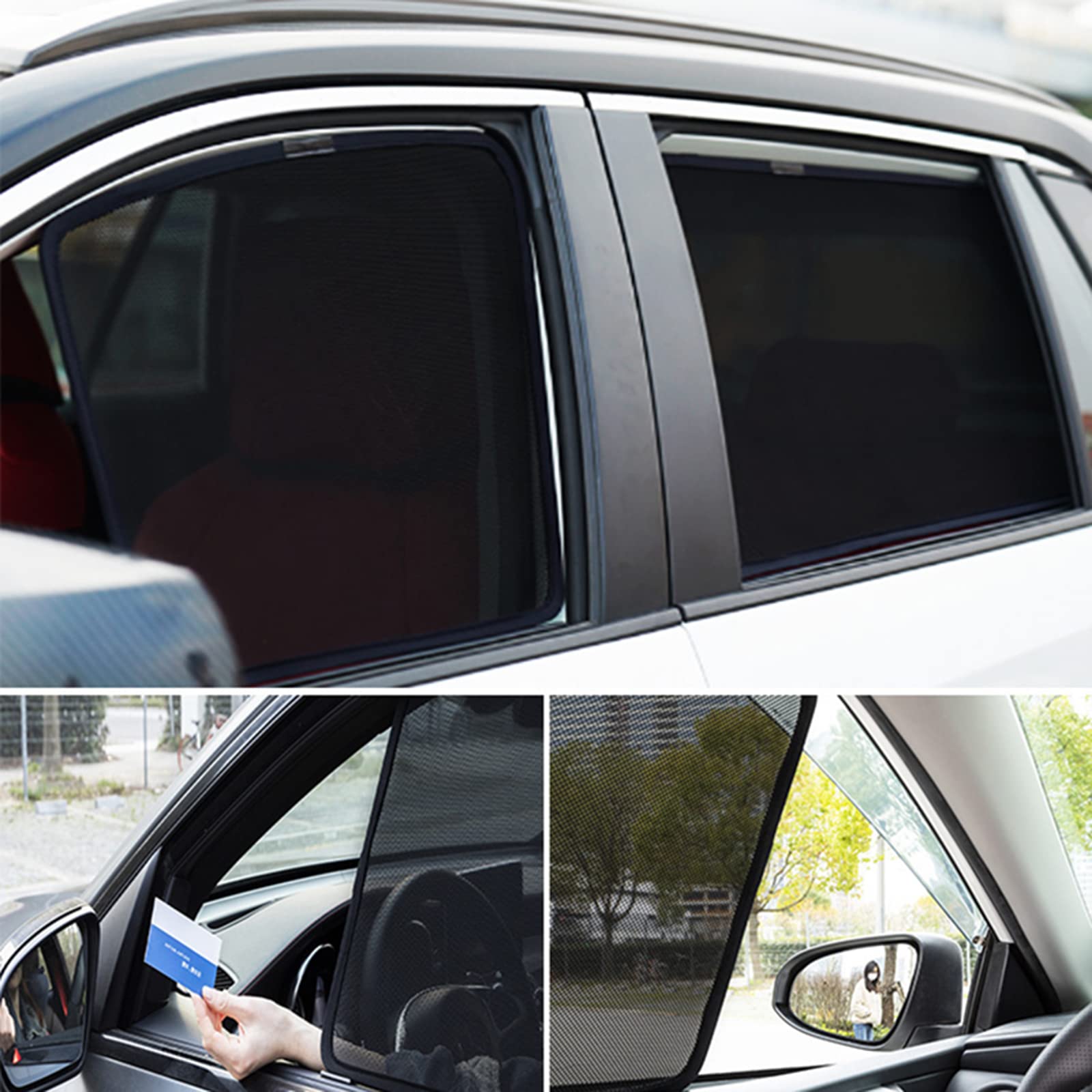 Mazda 3 Sedan Sunshades 2013-2018 - Car Window Shades for Sun Protection & Privacy