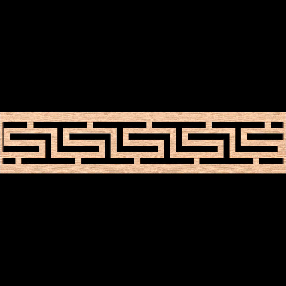 Tulum Fretwork Moulding - Handcrafted Wooden Wall Decor for Home & Office | Perfect for Bohemian, Coastal, and Modern Interior Design Styles
