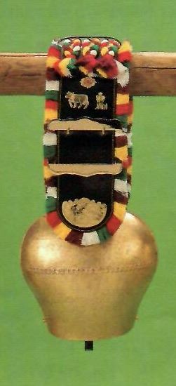 Authentic Swiss Cowbells - Handcrafted Alpine Treicheln for Farm Animals & Home Decor - Perfect for Cattle, Goats, Christmas Decor & Rustic Weddings