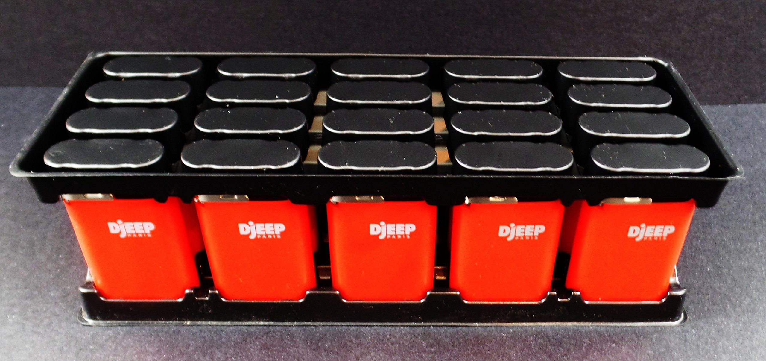 Lot of 20 Red Djeep Lighters - Windproof Refillable Cigarette Lighters for Camping, Hiking & Outdoor Use