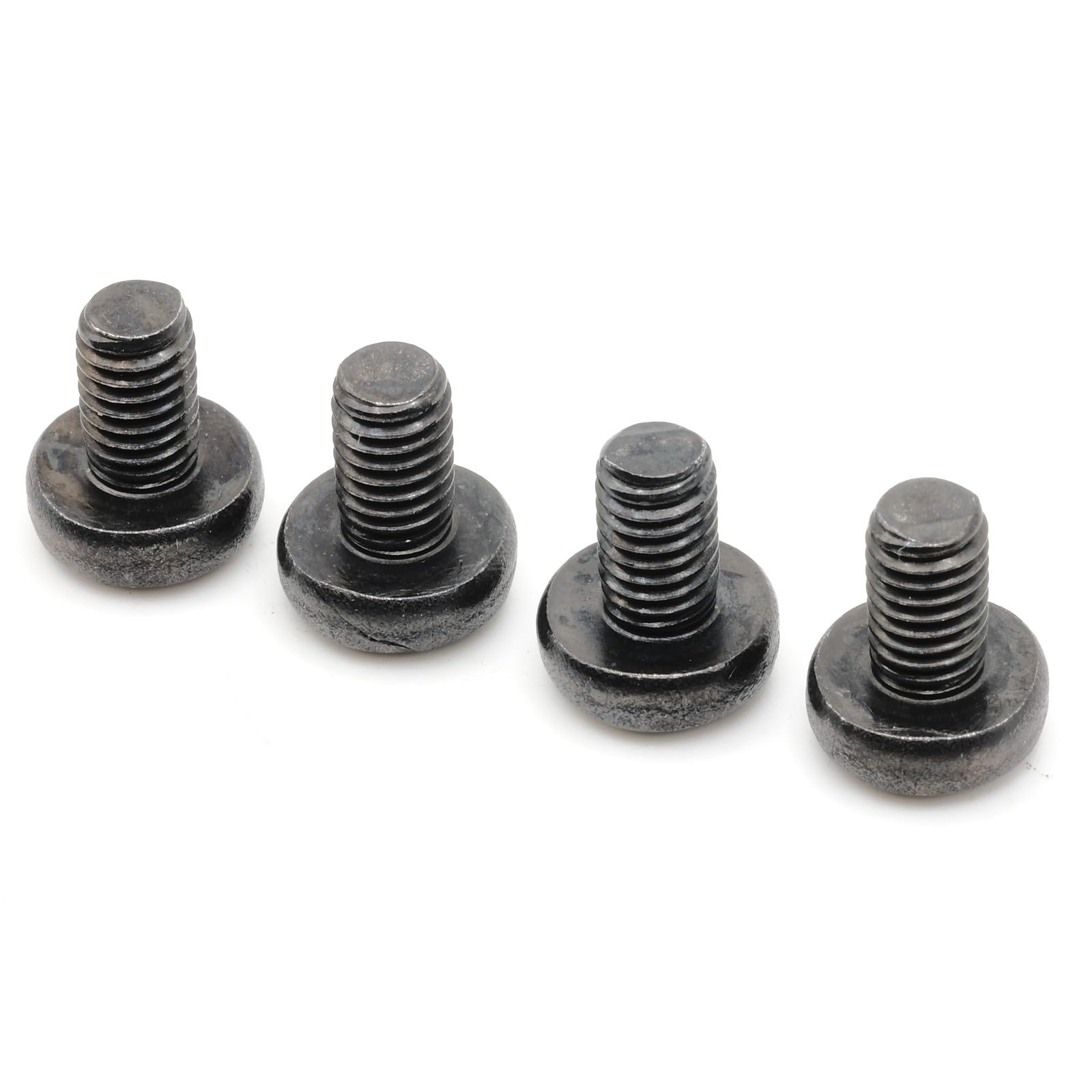 Stainless Steel Black Oxide Rear License Plate Screws for Audi A4 Quattro - Pack of 4 - Durable Rust-Resistant Replacement Hardware - Perfect for Car Registration Plate Installation & Vehicle Maintenance