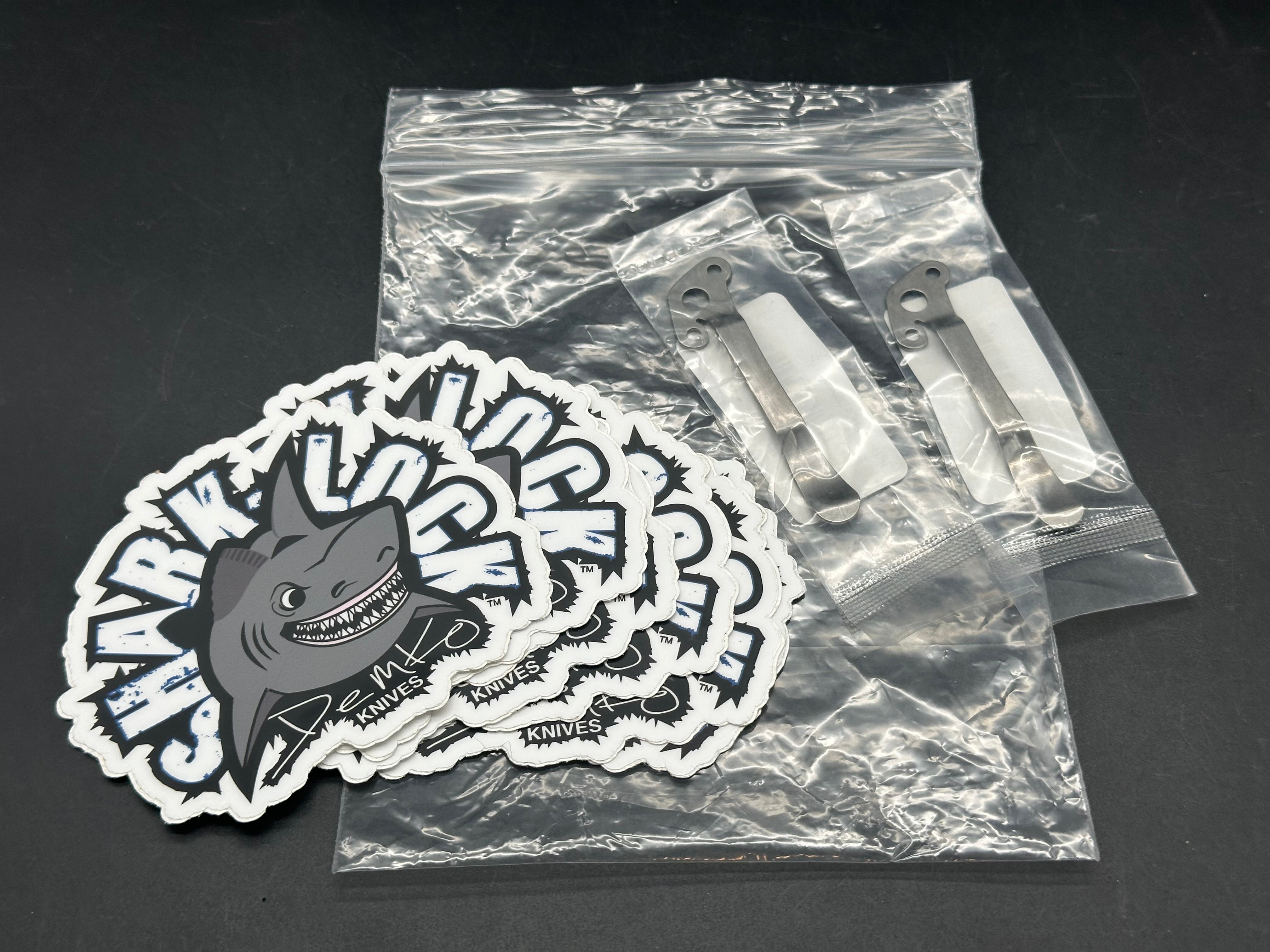 Demko 2-Pack Left Hand Clips with Stickers - Secure & Organize Tools, DIY Projects, and Office Supplies