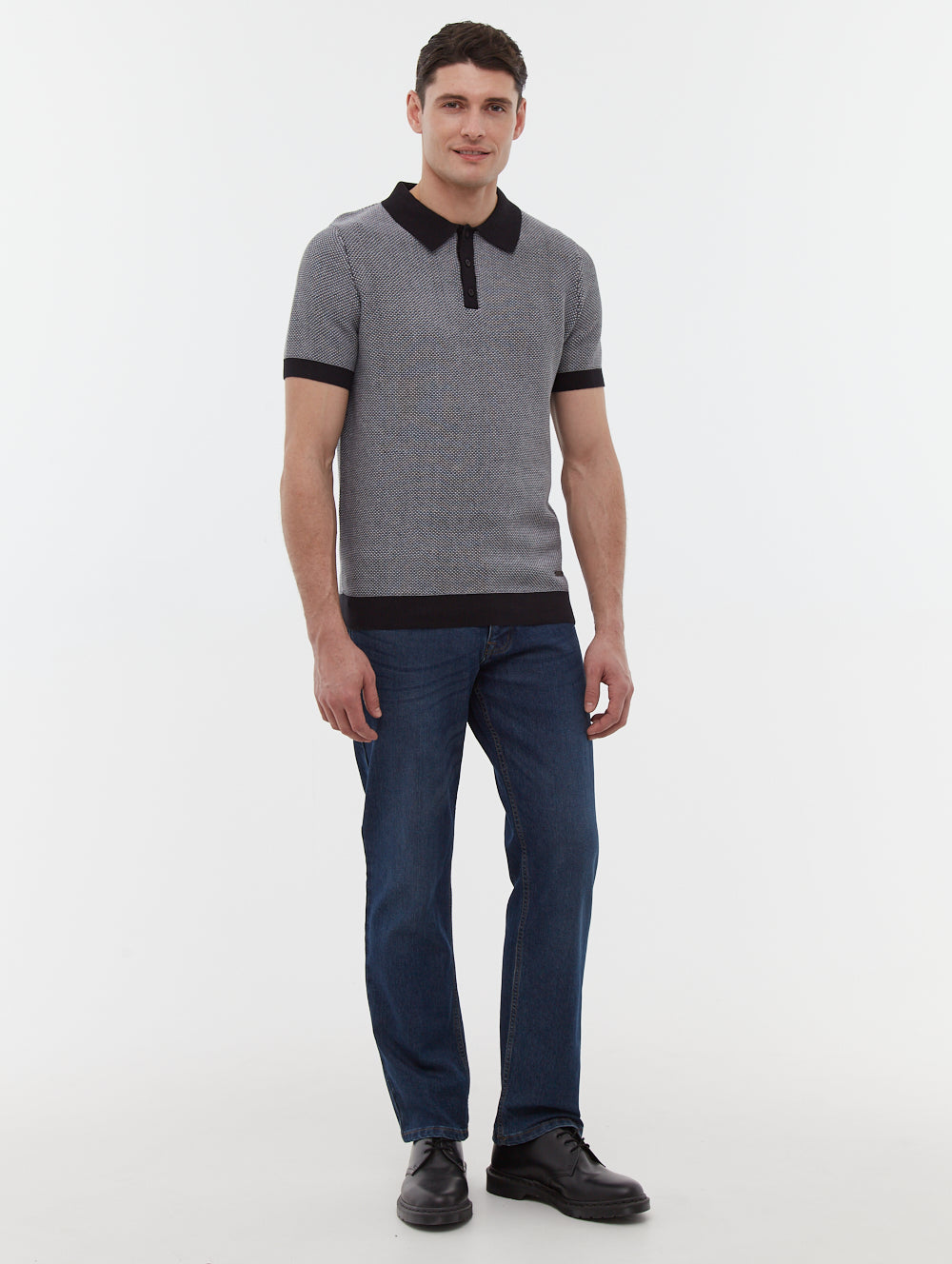 Premium Totti Knit Polo Shirt for Men - Breathable Cotton Casual Button Down Shirt - Perfect for Golf, Office & Summer Outfits
