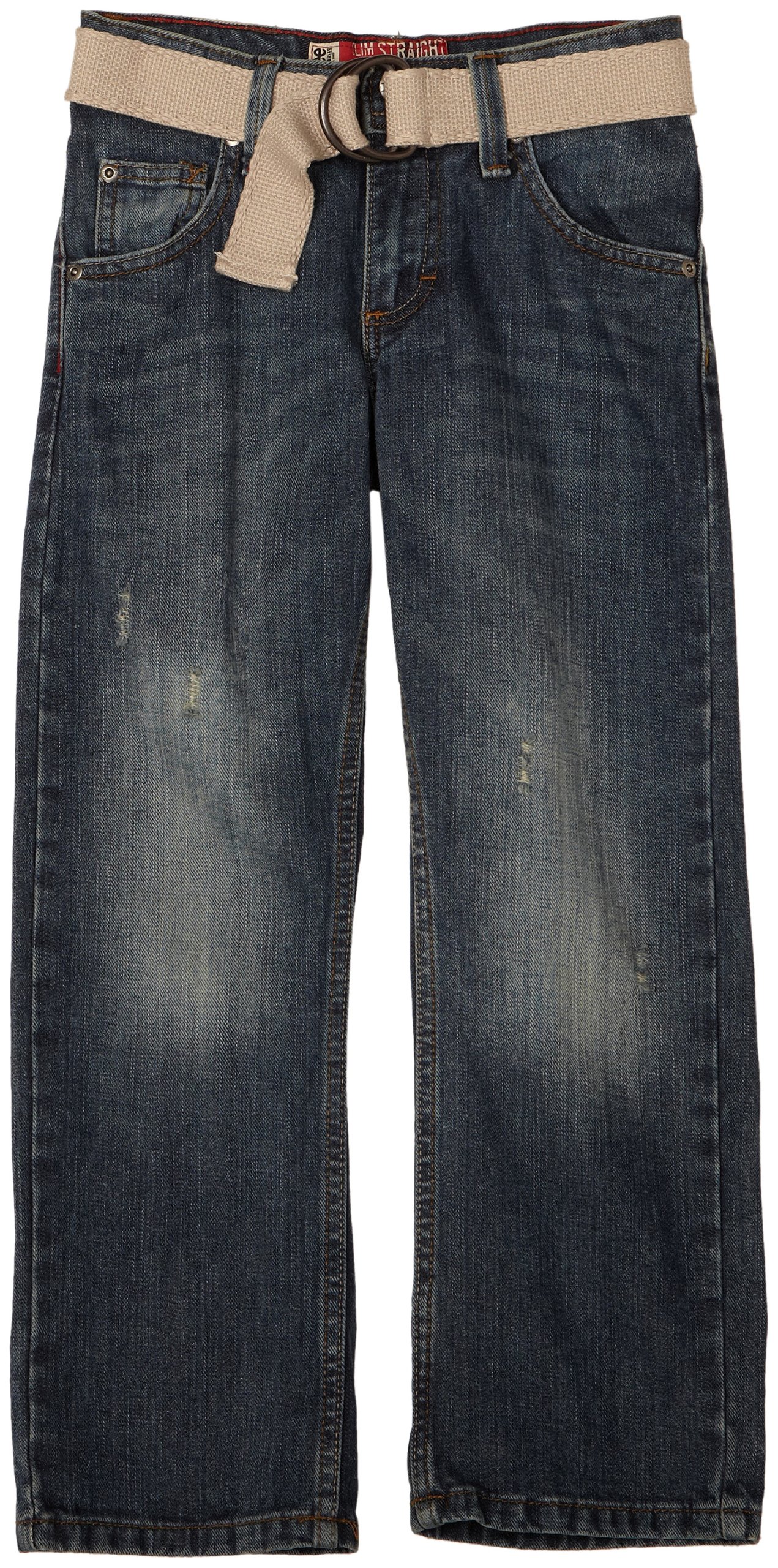 Lee Big Boys' Slim Straight Leg Jeans - Comfortable & Durable Denim Pants for School, Play & Everyday Wear | Sizes 8-20
