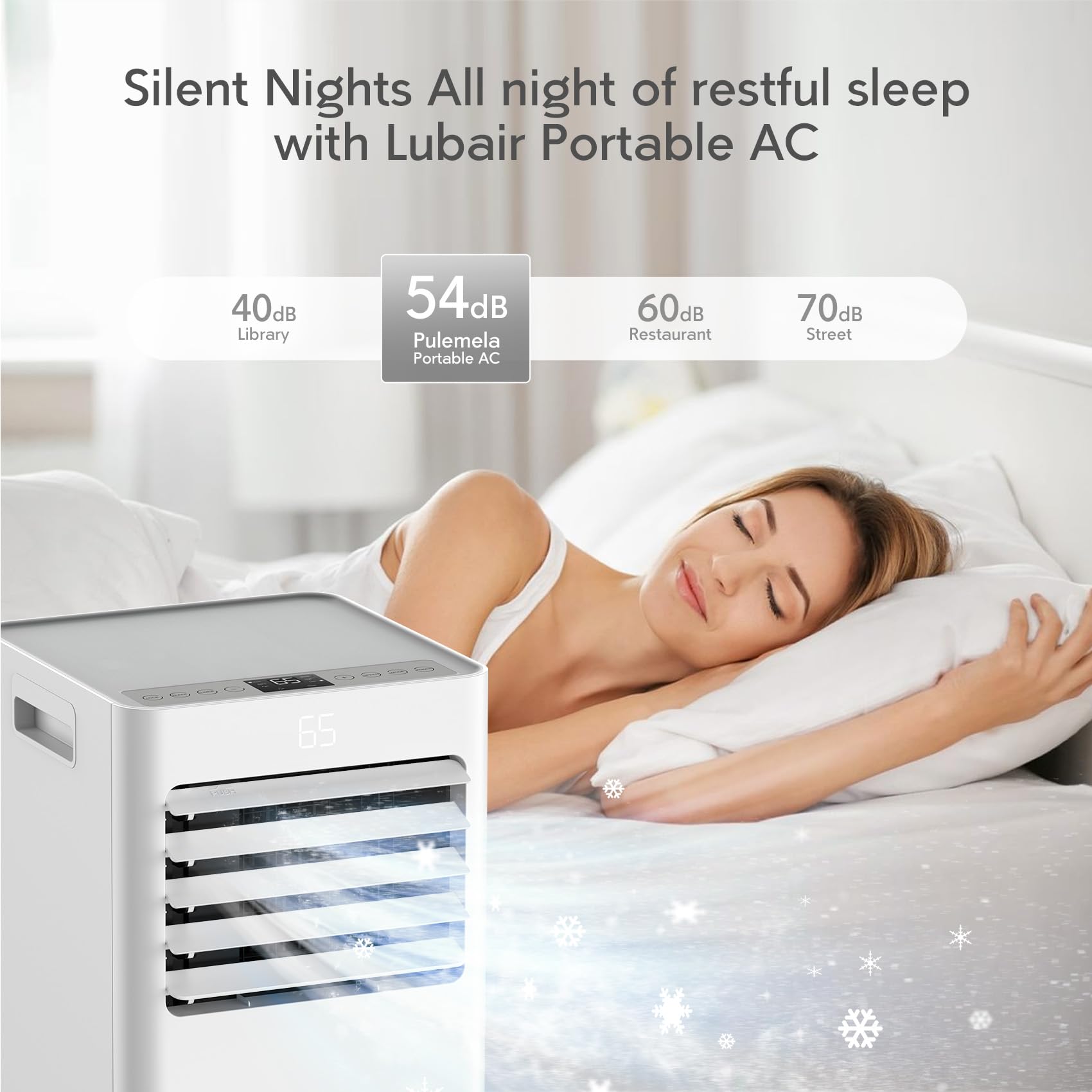 8,000 BTU Portable Air Conditioner for Large Rooms Up to 350 Sq.Ft - 3-in-1 Cooling Unit with Remote Control & Installation Kit - Perfect for Bedrooms, Living Rooms & Home Offices