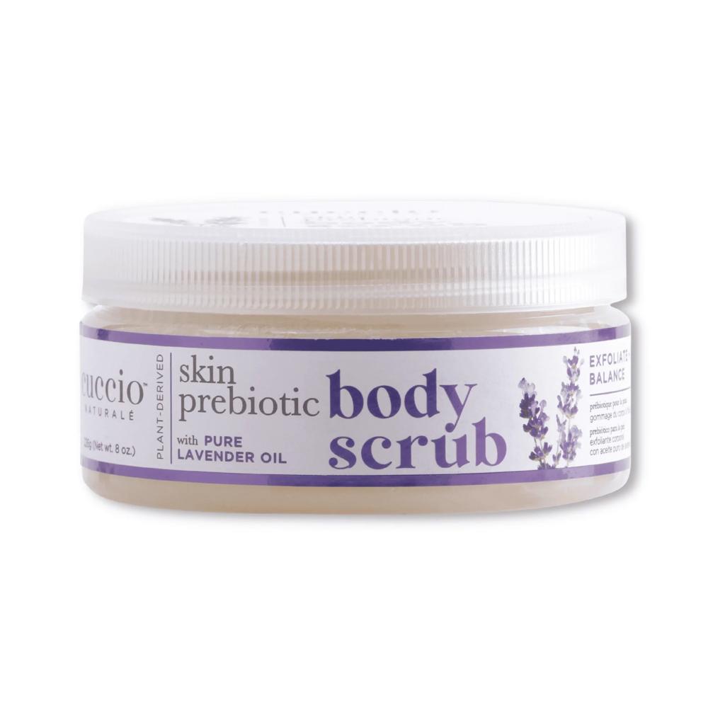 CUCCIO PREBIOTIC BODY SCRUB 8OZ - Exfoliating & Hydrating Body Wash for Smooth Skin - Perfect for Dry Skin & Post-Workout Care