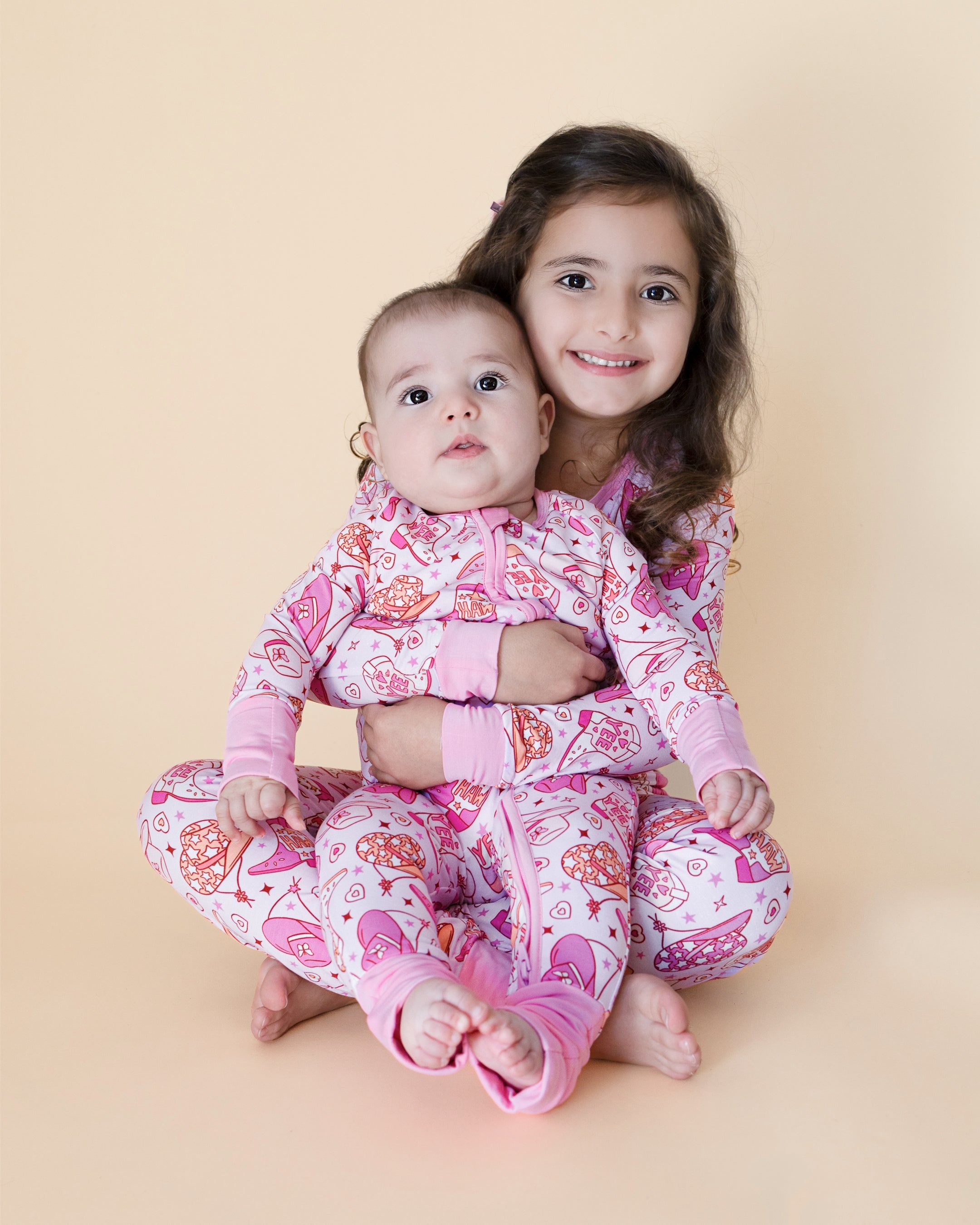 Bamboo Zip Romper for Baby Girls - Soft Organic Cotton Cowgirl Outfit for Newborns & Toddlers | Perfect for Western Theme Parties, Photo Shoots & Everyday Playtime