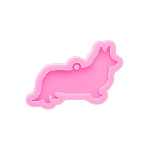 Corgi Silicone Keychain Mold for DIY Resin Crafts - Silicone Key Chain Mold for Handmade Jewelry & Accessories - Perfect for Keychains, Charms, and Gift Making
