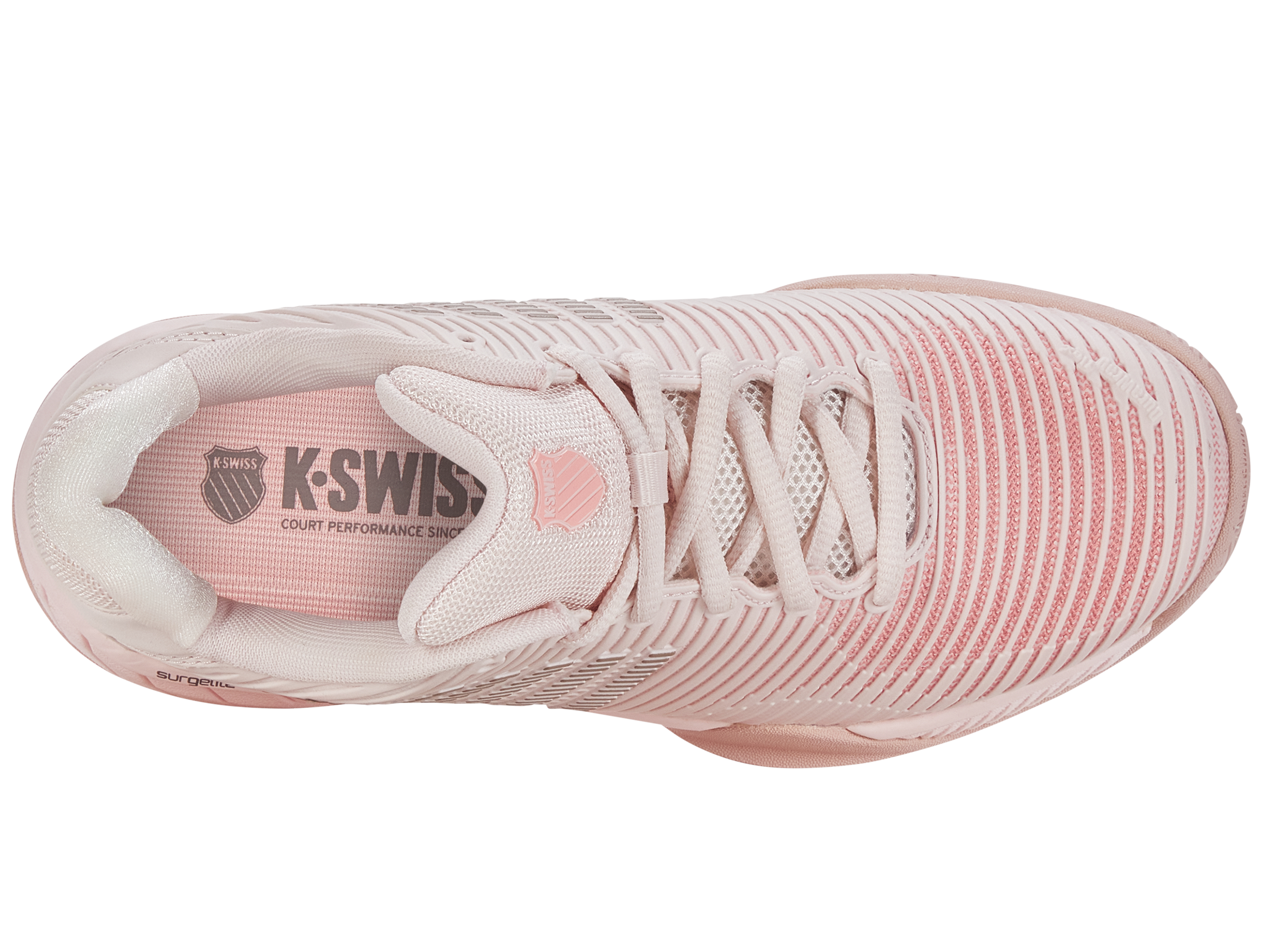 Hypercourt Express 2 Women's Running Shoes - Almost Mauve/Sepia Rose/Pale Neon Coral | Lightweight Cushioned Sneakers for Jogging, Gym & Everyday Wear