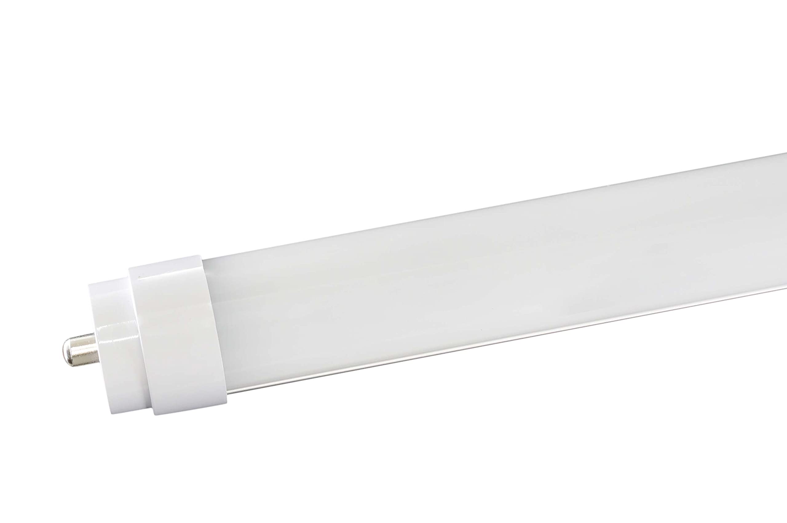 2-Pack 6FT T12 Single Pin (FA8) Plug & Play LED Tube - Cool White 4100K, Direct Replacement for 55W Fluorescent Bulb F72T12/CW (No Rewiring Needed, Ballast Required) - Ideal for Office Lighting, Warehouse, and Commercial Spaces