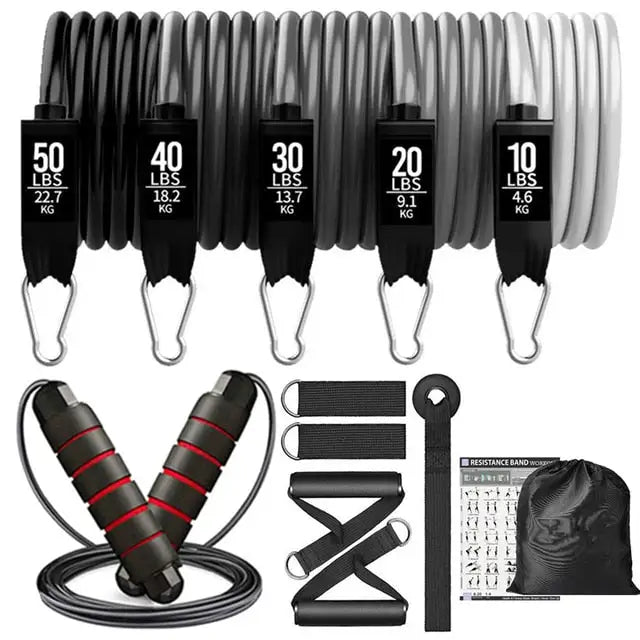 ToneTrainer Resistance Bands Set - Professional Workout Bands for Home Gym, Physical Therapy & Muscle Training - Perfect for Strength Exercises, Yoga, and Fitness Enthusiasts