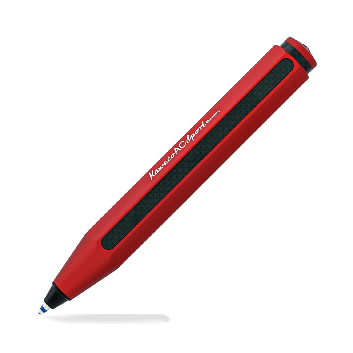 Kaweco AC Sport Carbon Red Ballpoint Pen - Premium Writing Instrument for Professionals, Students & Everyday Use