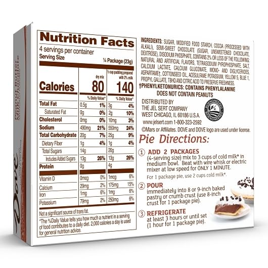 Dove Pudding Variety Pack of 4 - Peanut Butter Milk Chocolate, Dark Chocolate, Bourbon Vanilla Cream & Milk Chocolate | Indulgent Dessert Snacks for Parties, Gifts & Family Treats