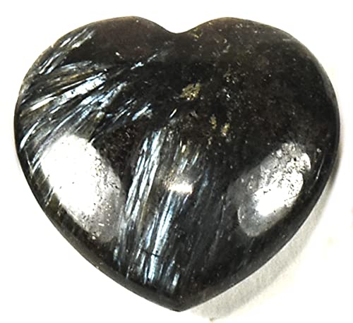Black Astrophyllite W/ Red Garnet