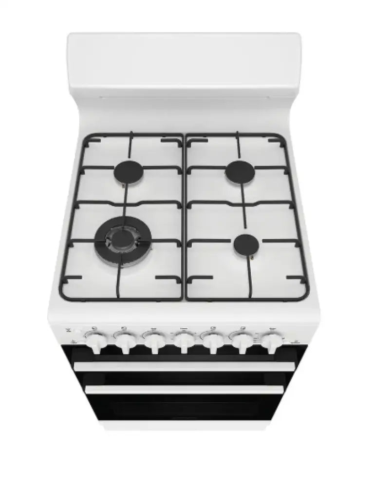 Westinghouse WLG512WCH 54cm Freestanding Gas Oven with 4 Burner Gas Cooktop in White - Perfect for Home Kitchens, Baking & Family Cooking
