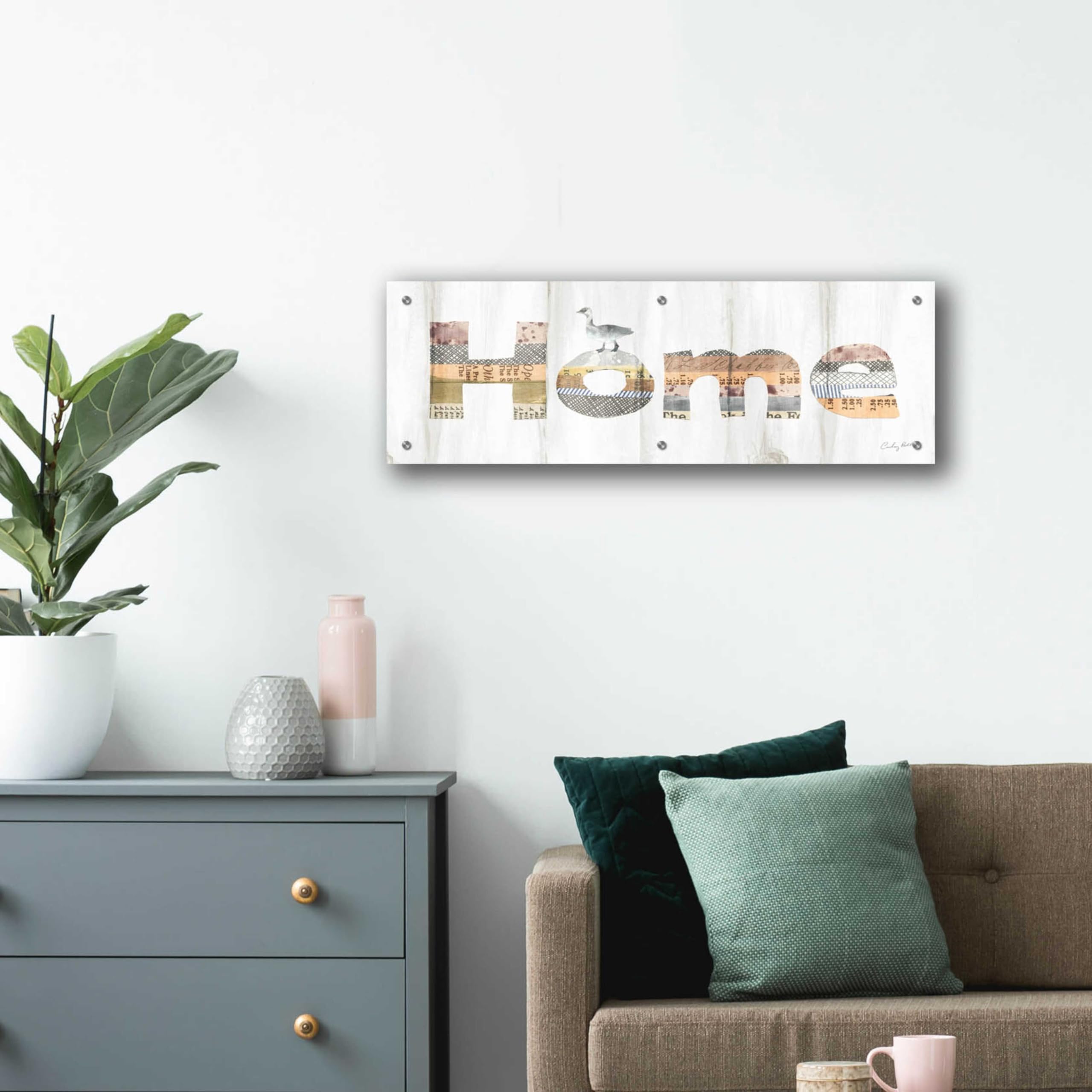 Farm Family III by Courtney Prahl - 36x12 Inch Acrylic Glass Wall Art Painting - Modern Home Decor for Living Room, Bedroom & Office