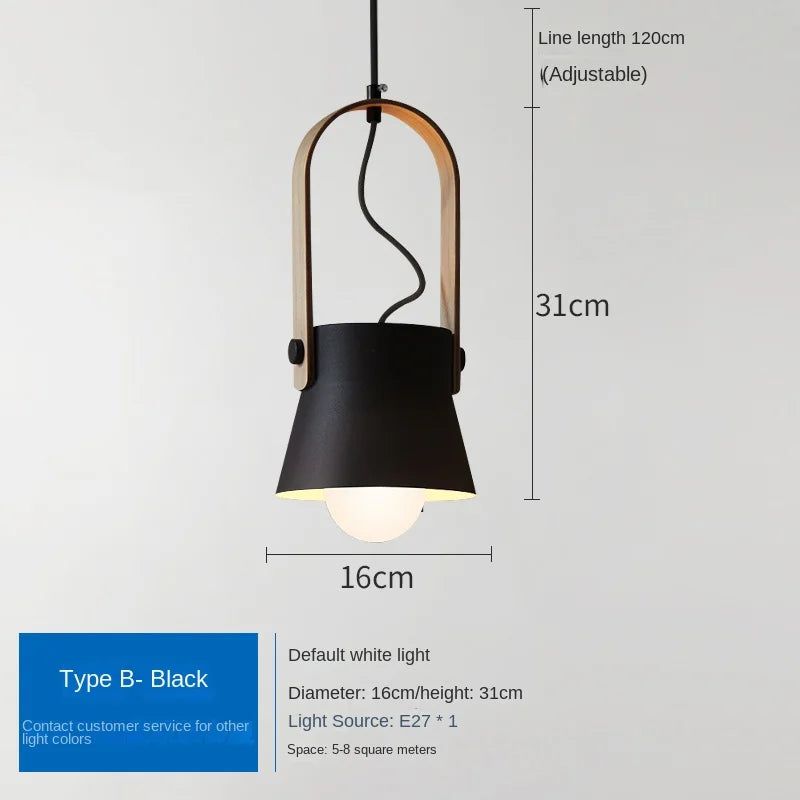 Macaron Loft LED Iron Pendant Light - Modern Hanging Fixture for Kitchen Island, Dining Room & Bedroom | Energy Efficient Dimmable Lighting with Vintage Industrial Style