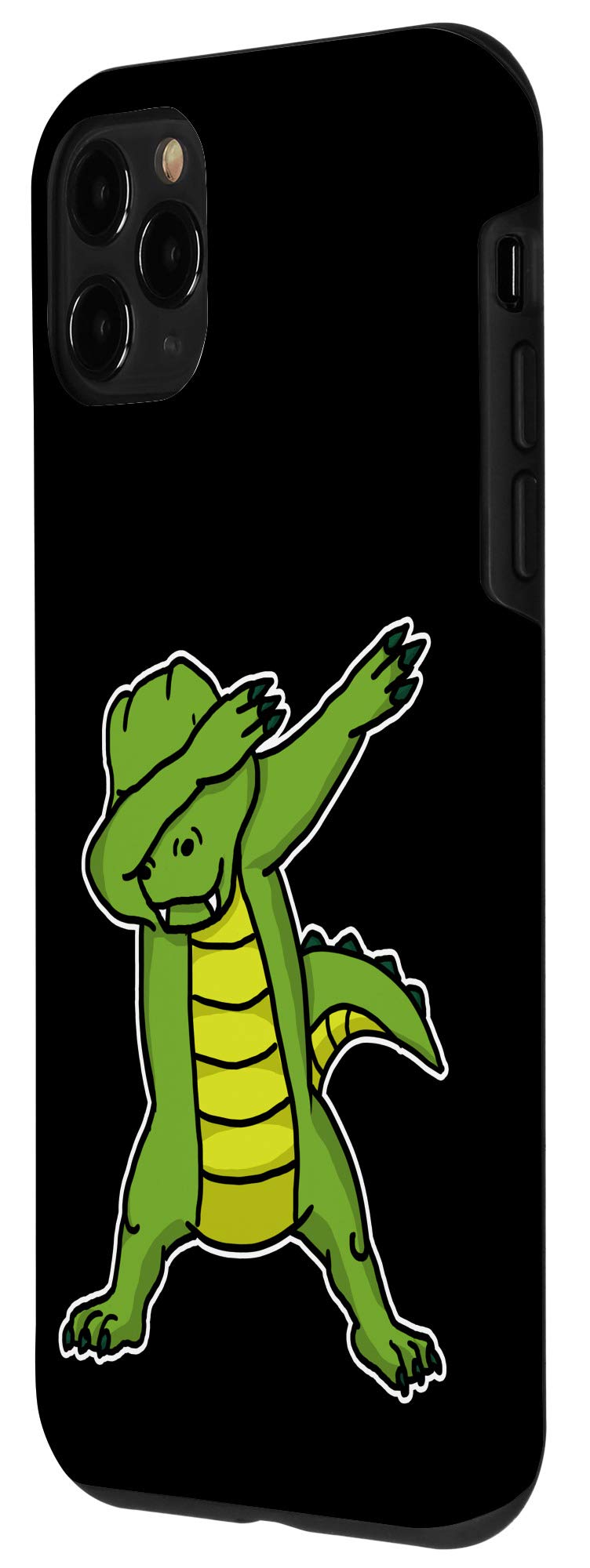 Funny Dabbing Crocodile iPhone 11 Pro Case - Cool Alligator Dance Design - Perfect Gift for Animal Lovers & Trendy Phone Accessories - Great for Parties, Gifts & Everyday Use