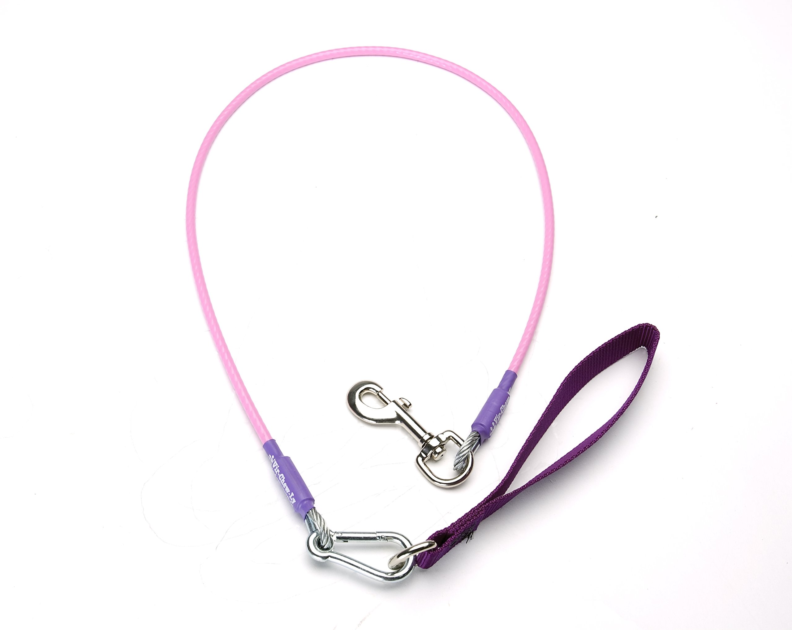 Durable 5.6ft Large Pink Dog Leash - Strong Nylon Reflective Pet Walking Lead for Medium to Large Dogs, Perfect for Night Walks, Jogging & Outdoor Adventures