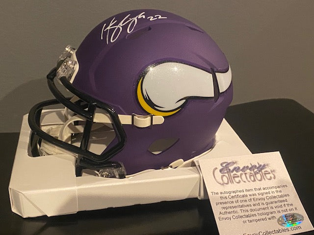 Harrison Smith Autographed Minnesota Vikings Mini Helmet - Official NFL Collectible - Perfect for Fans, Memorabilia Displays & Sports Themed Rooms