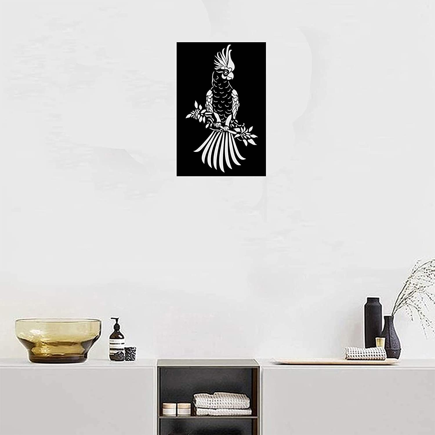 Premium Metal Owl Wall Art - Rustic Rectangle Hanging Owl Sculpture for Home Decor, Living Room, Bedroom, Garden & Patio | Indoor/Outdoor Decoration | Perfect for Farmhouse, Boho & Nature-Inspired Interiors