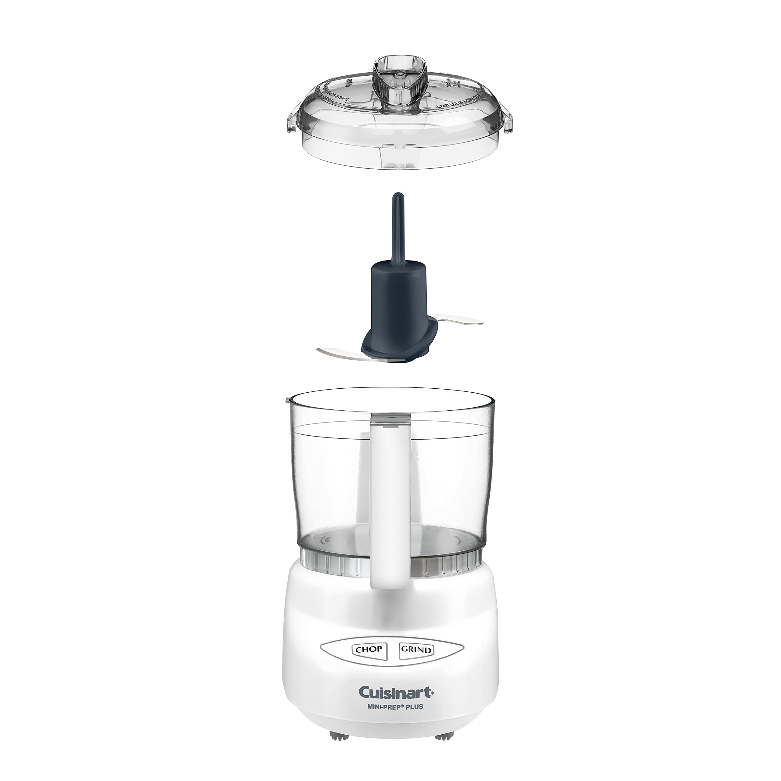 Cuisinart Mini Prep Plus Food Processor - 3 Cup Capacity, White (DLC-2AC) - Perfect for Chopping, Mixing & Pureeing Small Batches in Your Kitchen