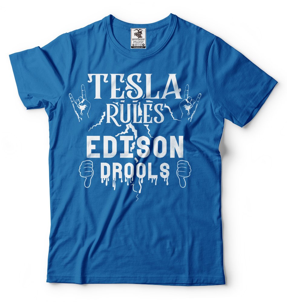 Nikola Tesla Inventor T-Shirt - Vintage Science & Technology Graphic Tee for Men & Women | Perfect for STEM Enthusiasts, Science Lovers & Geek Fashion