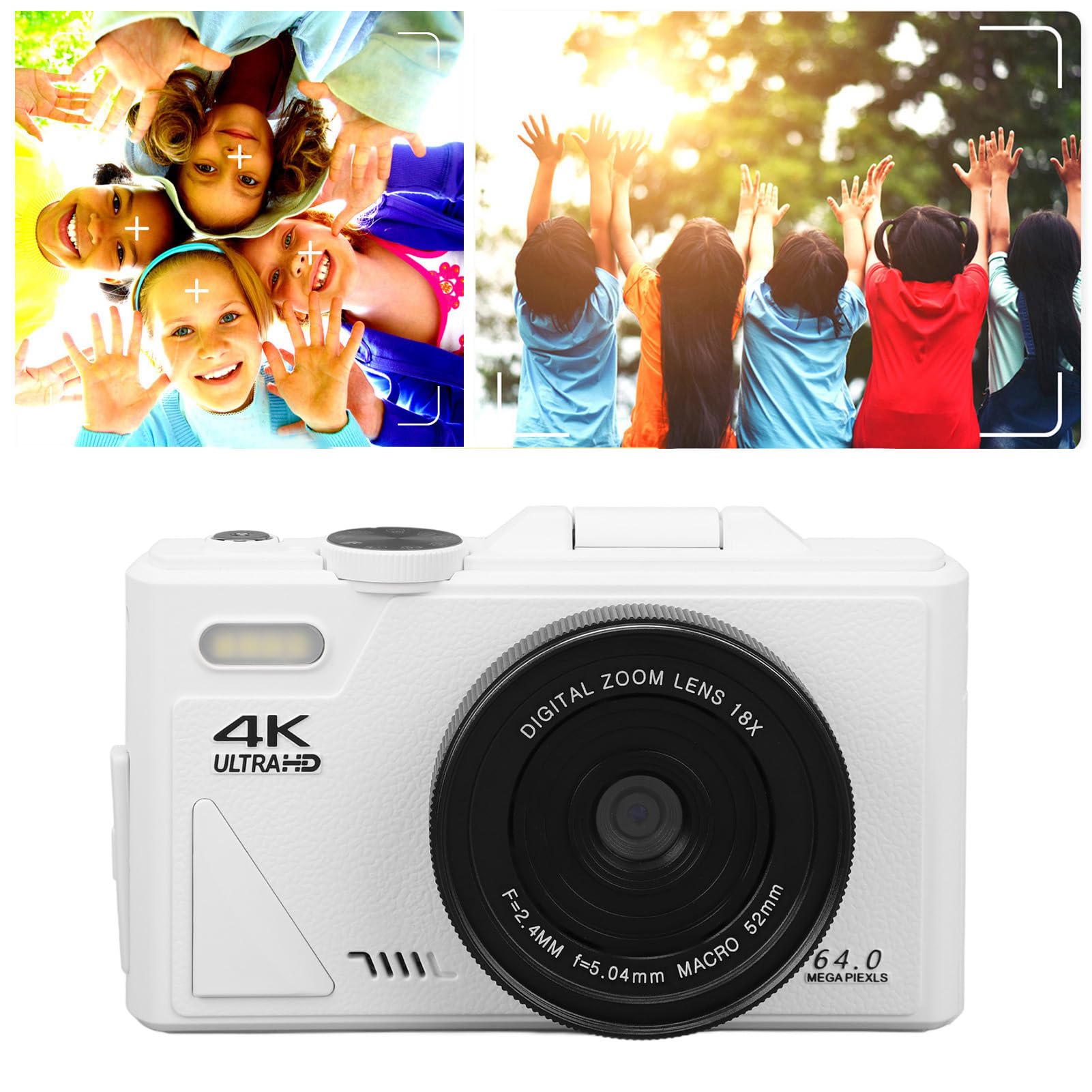 64MP Compact Digital Camera with Autofocus & Stabilization - 3