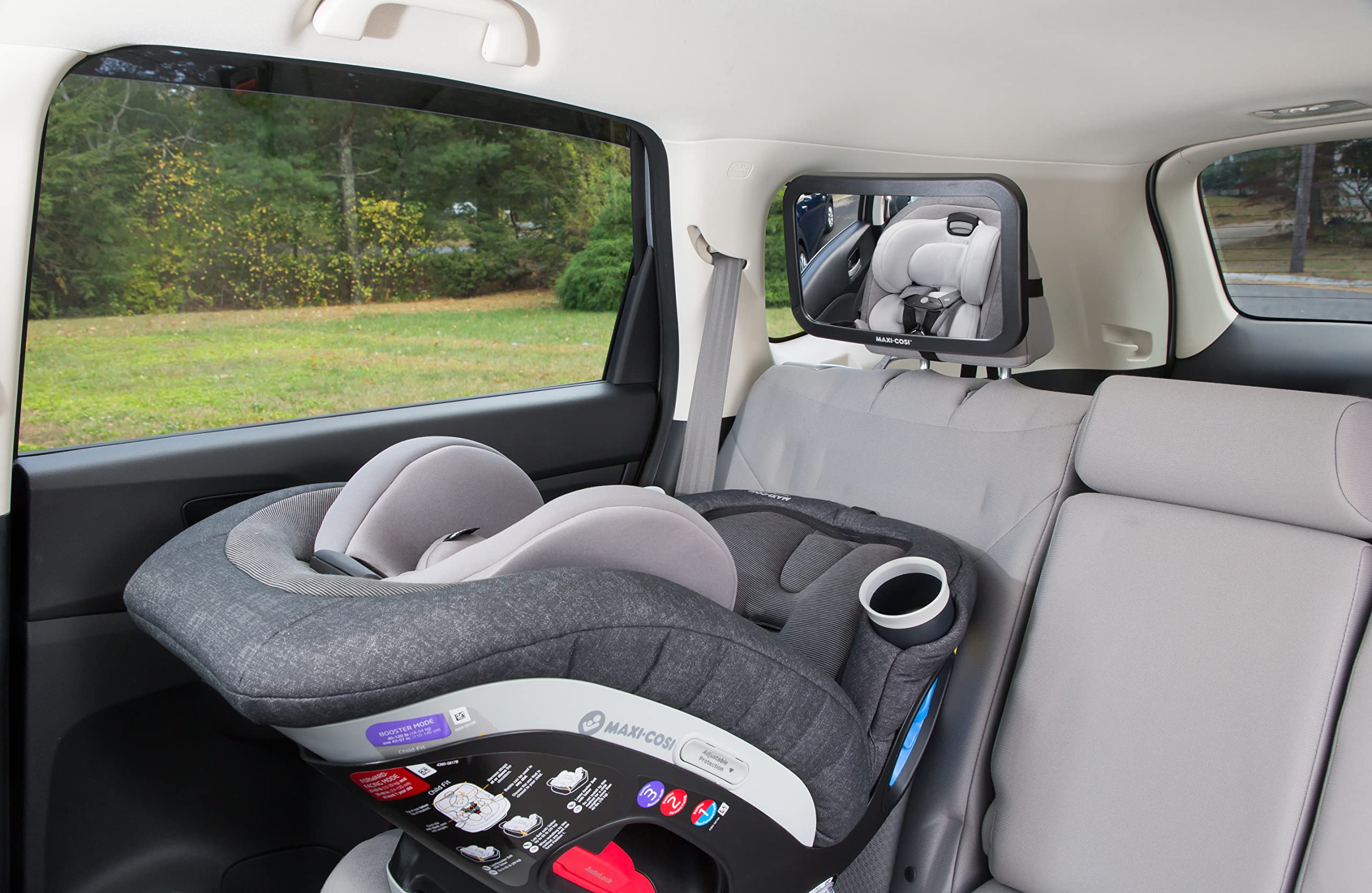Maxi-Cosi Back Seat Baby Mirror - Safe Rear-Facing Car Seat Mirror for Infants & Toddlers | Perfect for Road Trips & Daily Commutes