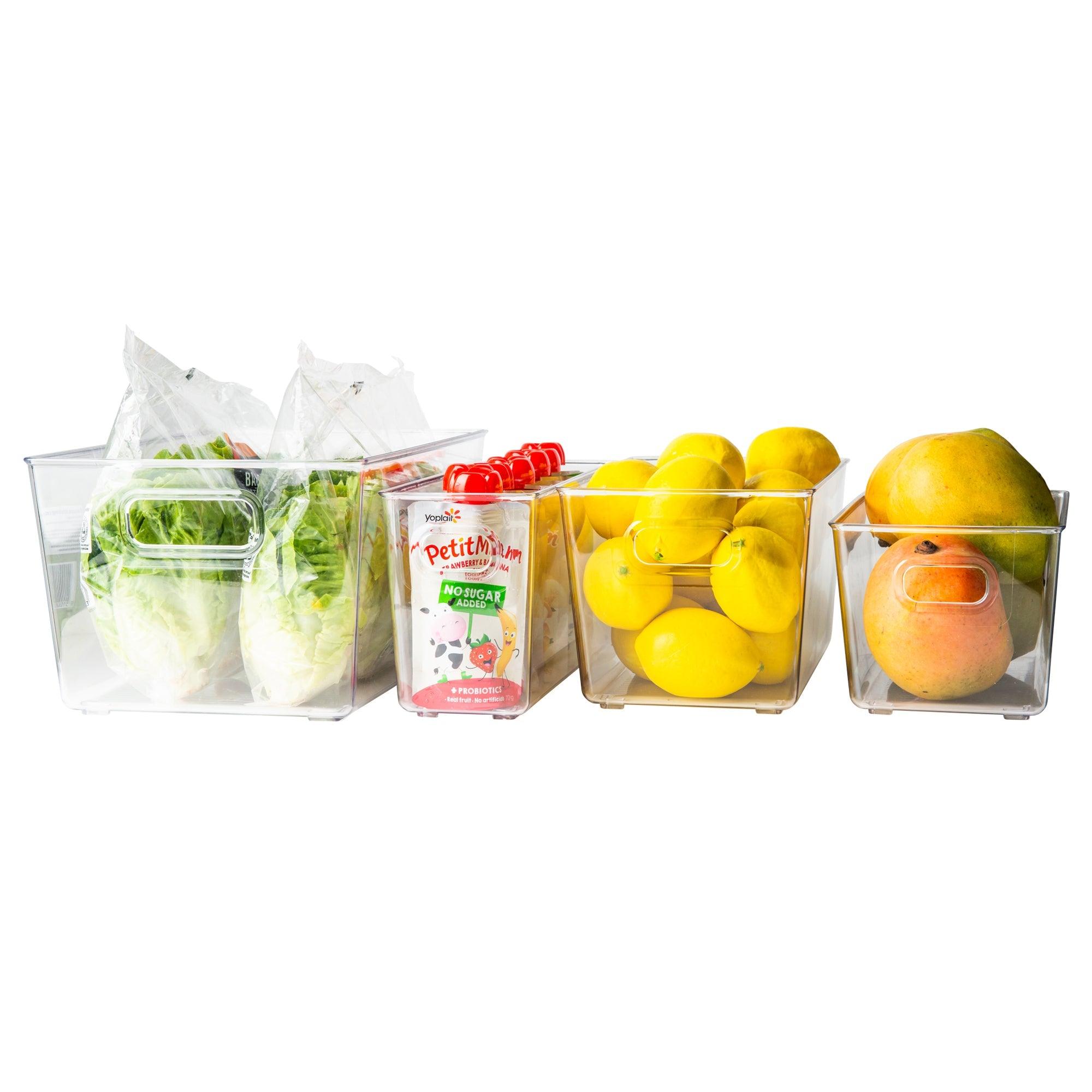 Clear Plastic Storage Tubs with Lids - Small Organizing Bins for Home, Office, Kids Toys & Craft Supplies - Stackable Mini Containers for Closet, Pantry & Bathroom Organization